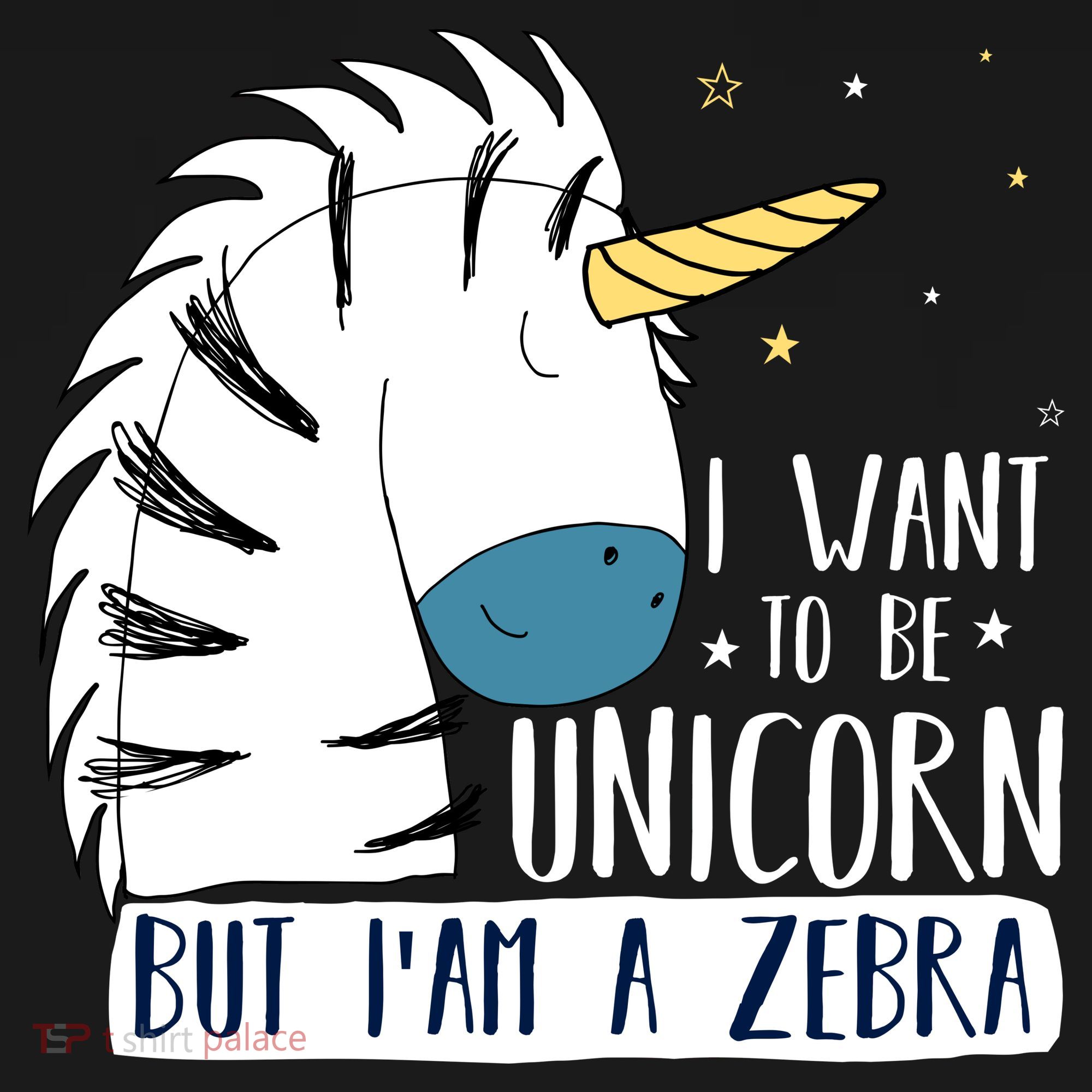 I Want To Be A Unicorn But I'm A Zebra Funny USA-Made Doggie Bandana