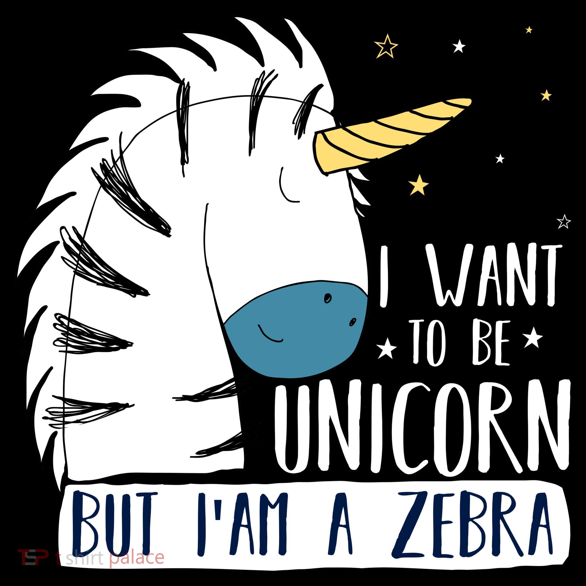 I Want To Be A Unicorn But I'm A Zebra Funny Coffee Mug