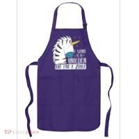 I Want To Be A Unicorn But I'm A Zebra Funny Apron thumb 0