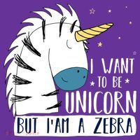 I Want To Be A Unicorn But I'm A Zebra Funny Mousepad thumb 1