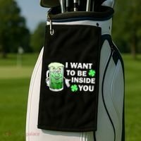 I Want To Be Inside You Beer Golf Towel thumb 2