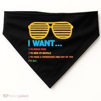 I Want To Break Free Ride Bicycle Want It All USA-Made Doggie Bandana thumb 0