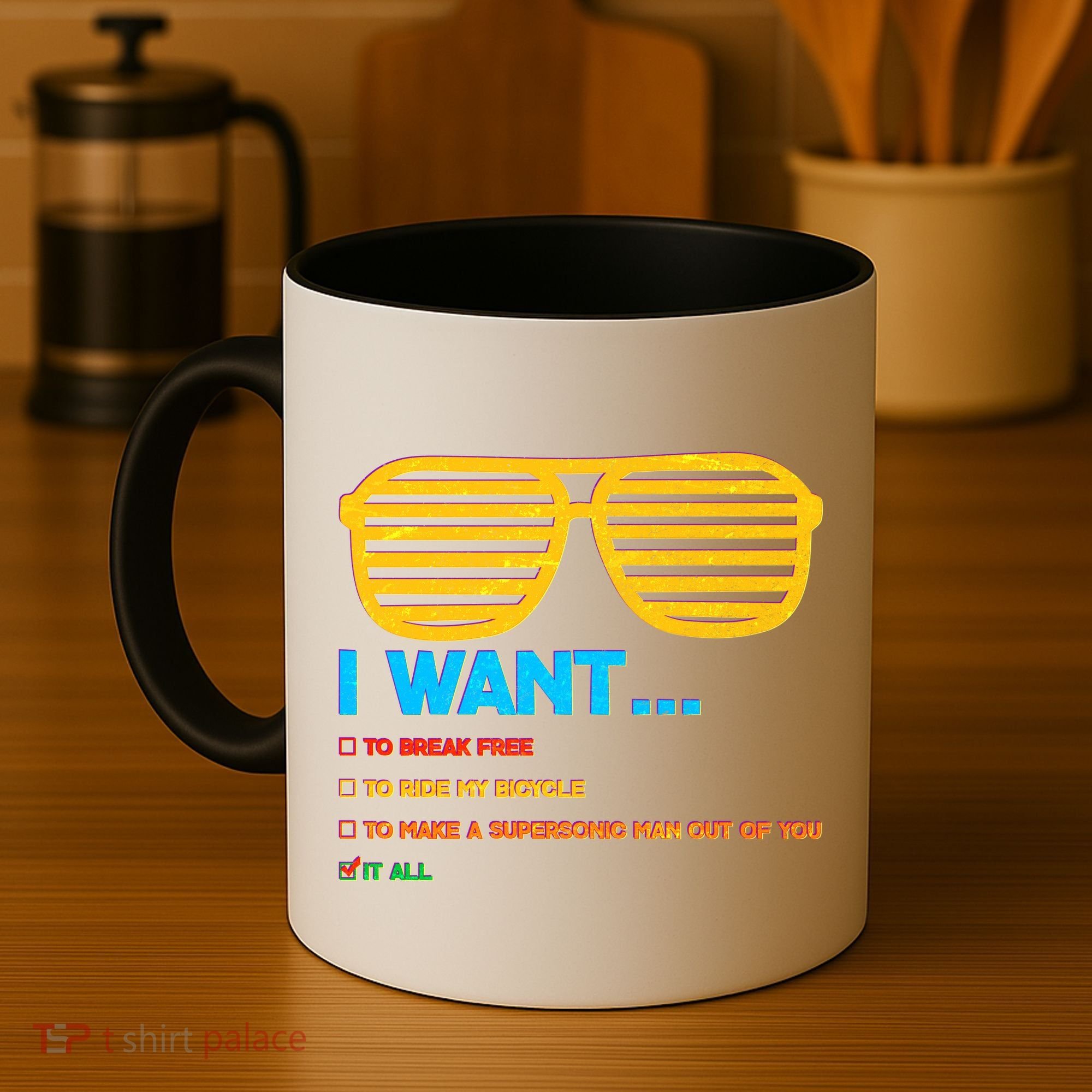 I Want To Break Free Ride Bicycle Want It All Coffee Mug