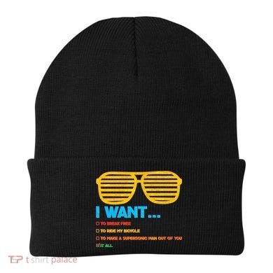 I Want To Break Free Ride Bicycle Want It All Beanie