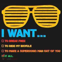 I Want To Break Free Ride Bicycle Want It All Ornament thumb 1