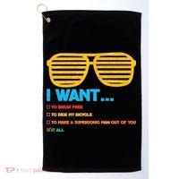 I Want To Break Free Ride Bicycle Want It All Golf Towel thumb 0