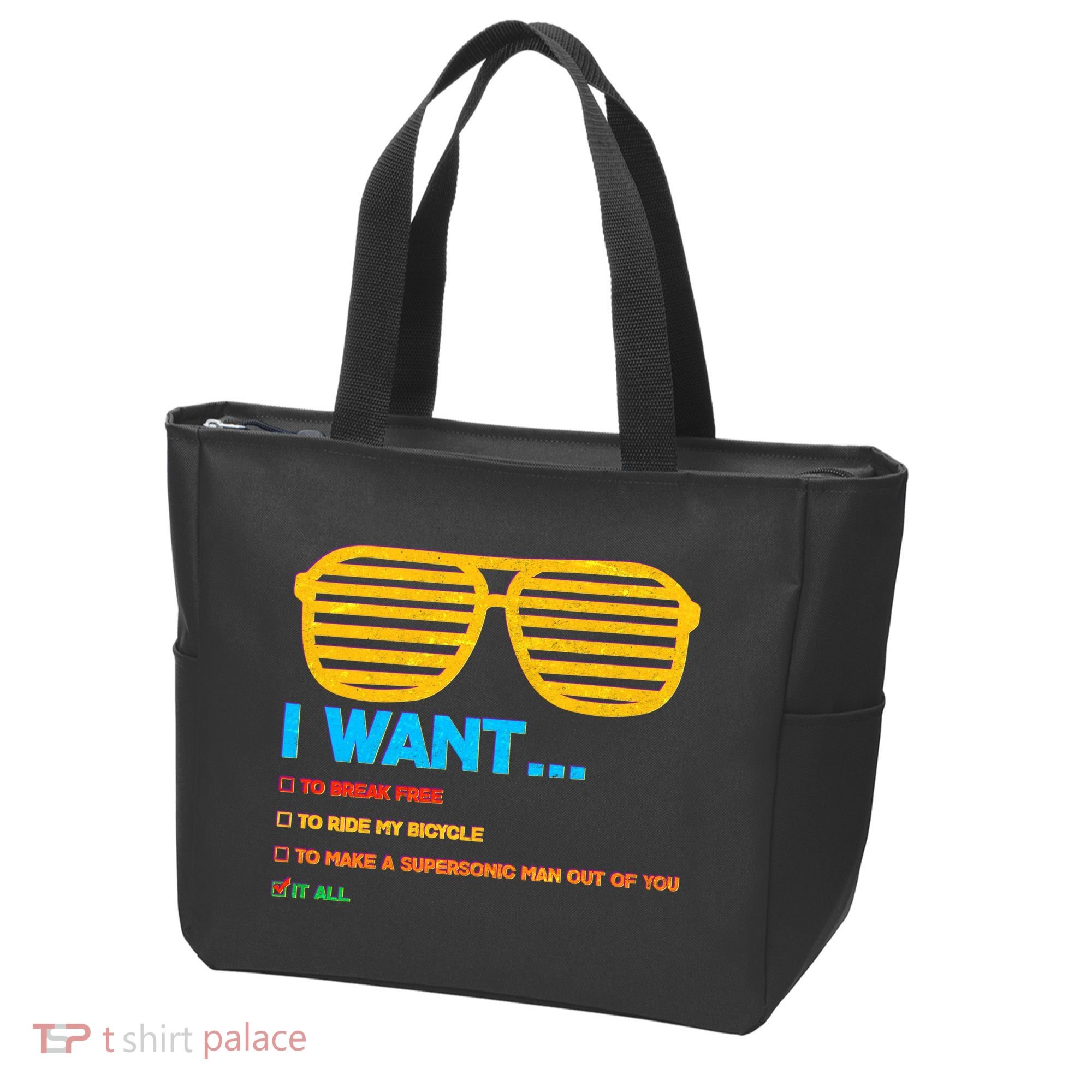 I Want To Break Free Ride Bicycle Want It All Tote Bag
