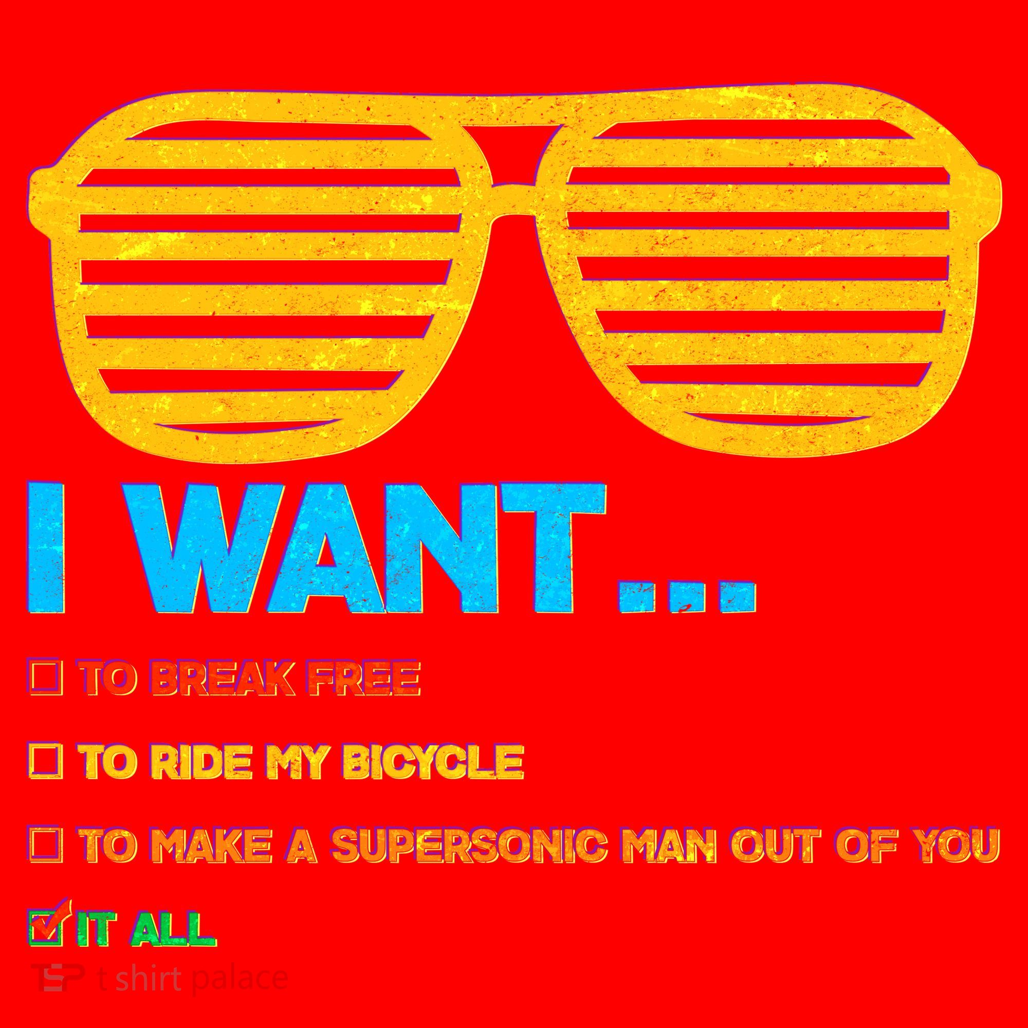 I Want To Break Free Ride Bicycle Want It All Santa Hat