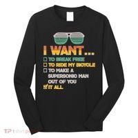 I Want To Break Free To Ride My Bicycle It All Sunglasses Long Sleeve Shirt thumb 0