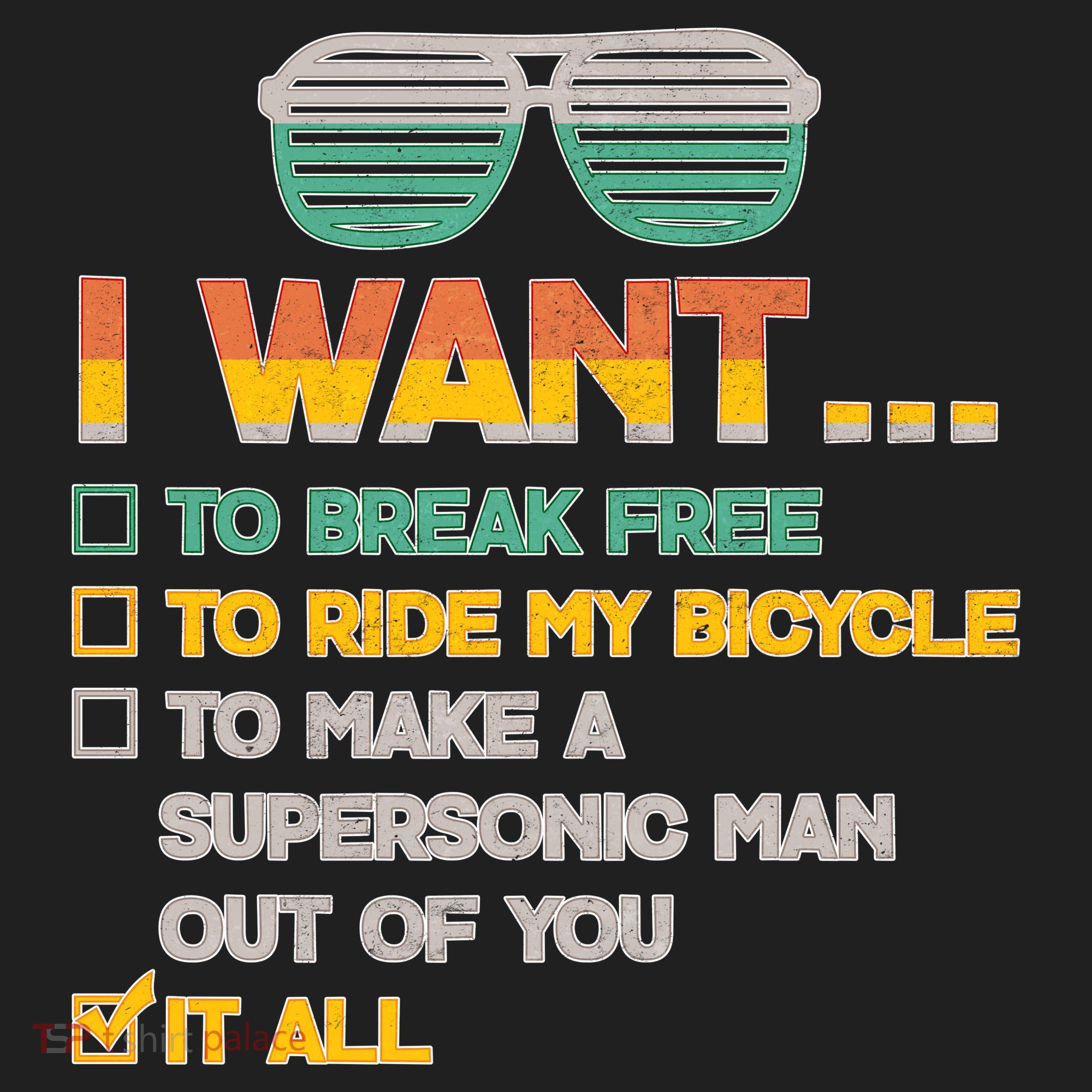 I Want To Break Free To Ride My Bicycle It All Sunglasses Beanie