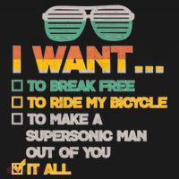 I Want To Break Free To Ride My Bicycle It All Sunglasses Women's Hoodie thumb 2