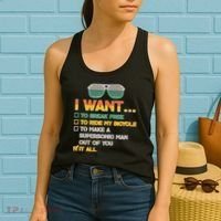 I Want To Break Free To Ride My Bicycle It All Sunglasses Women's Tank Top thumb 2