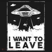 I Want To Leave UFO Alien Ornament thumb 1