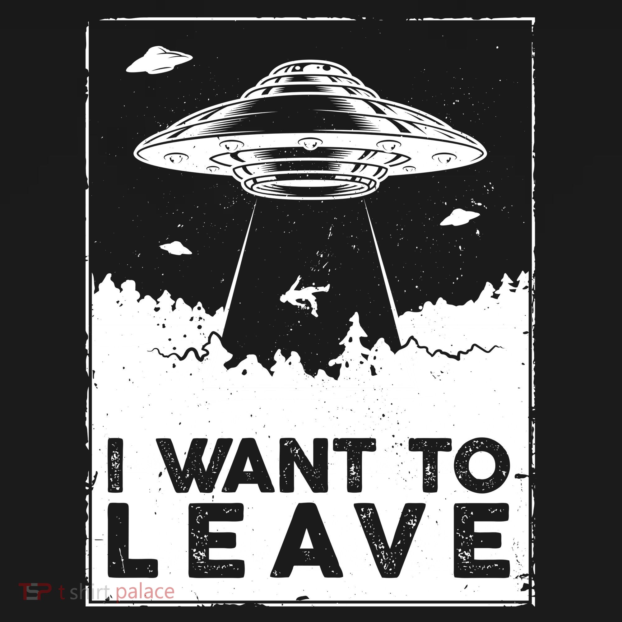 I Want To Leave UFO Alien Ornament