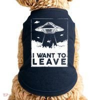 I Want To Leave UFO Alien Doggie Tank thumb 0