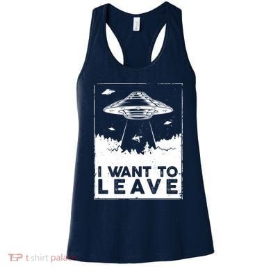 I Want To Leave UFO Alien Women's Tank Top