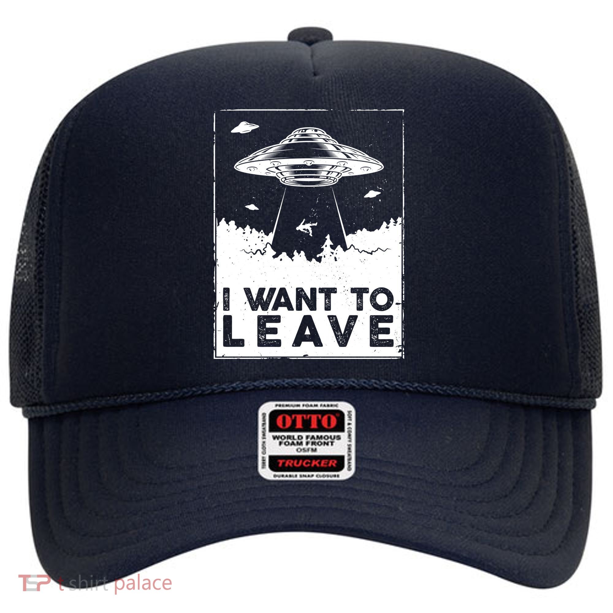 I Want To Leave UFO Alien Hat