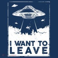 I Want To Leave UFO Alien Hat thumb 2