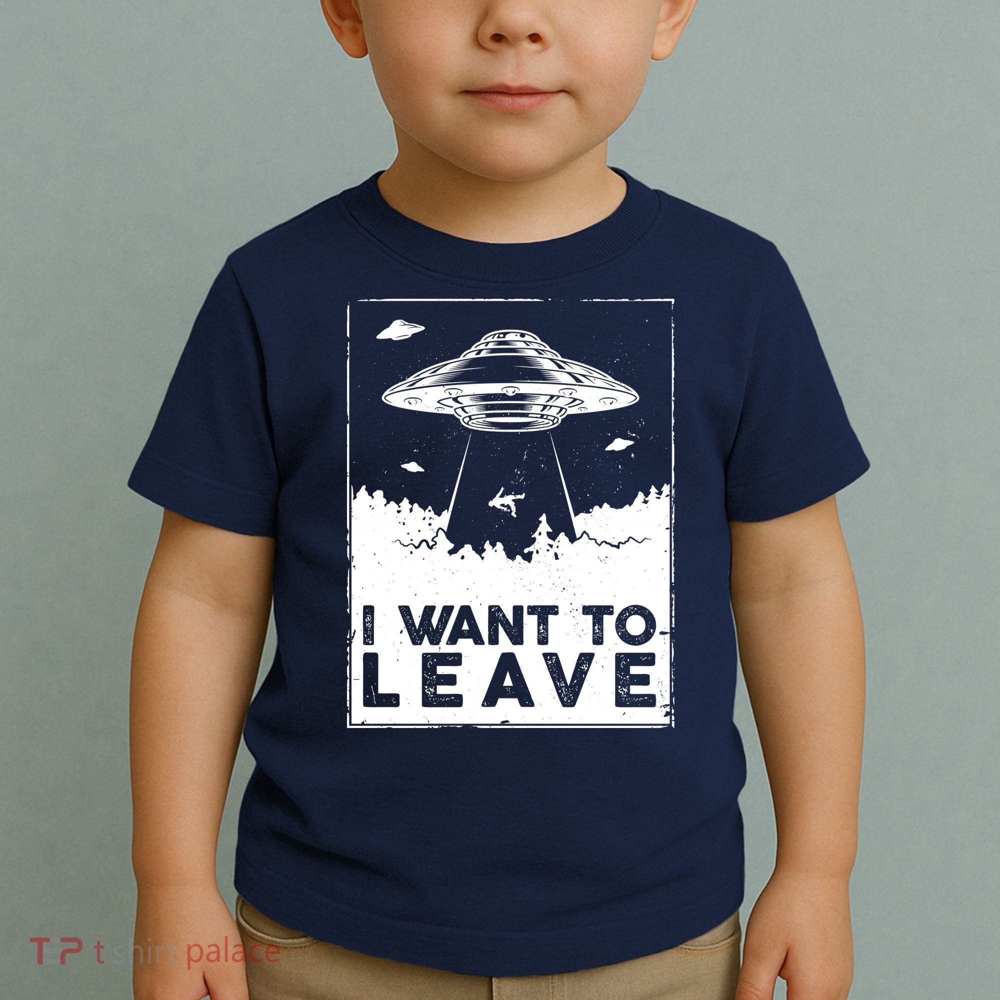 I Want To Leave UFO Alien Toddler T-Shirt