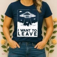 I Want To Leave UFO Alien Women's T-Shirt thumb 2