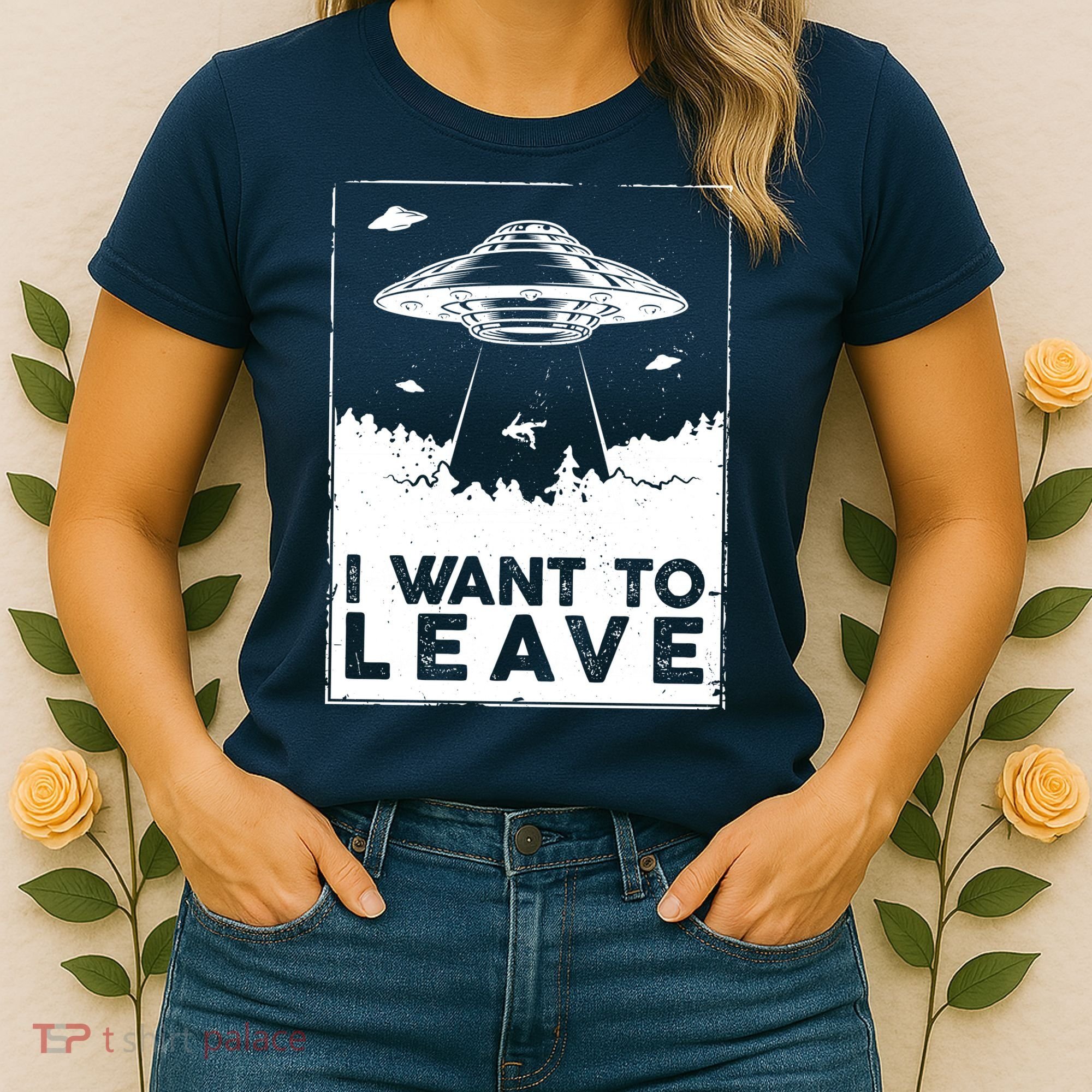 I Want To Leave UFO Alien Women's T-Shirt