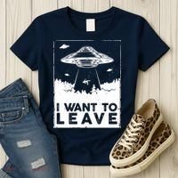 I Want To Leave UFO Alien Women's T-Shirt thumb 3
