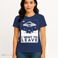 I Want To Leave UFO Alien Women's T-Shirt thumb 4