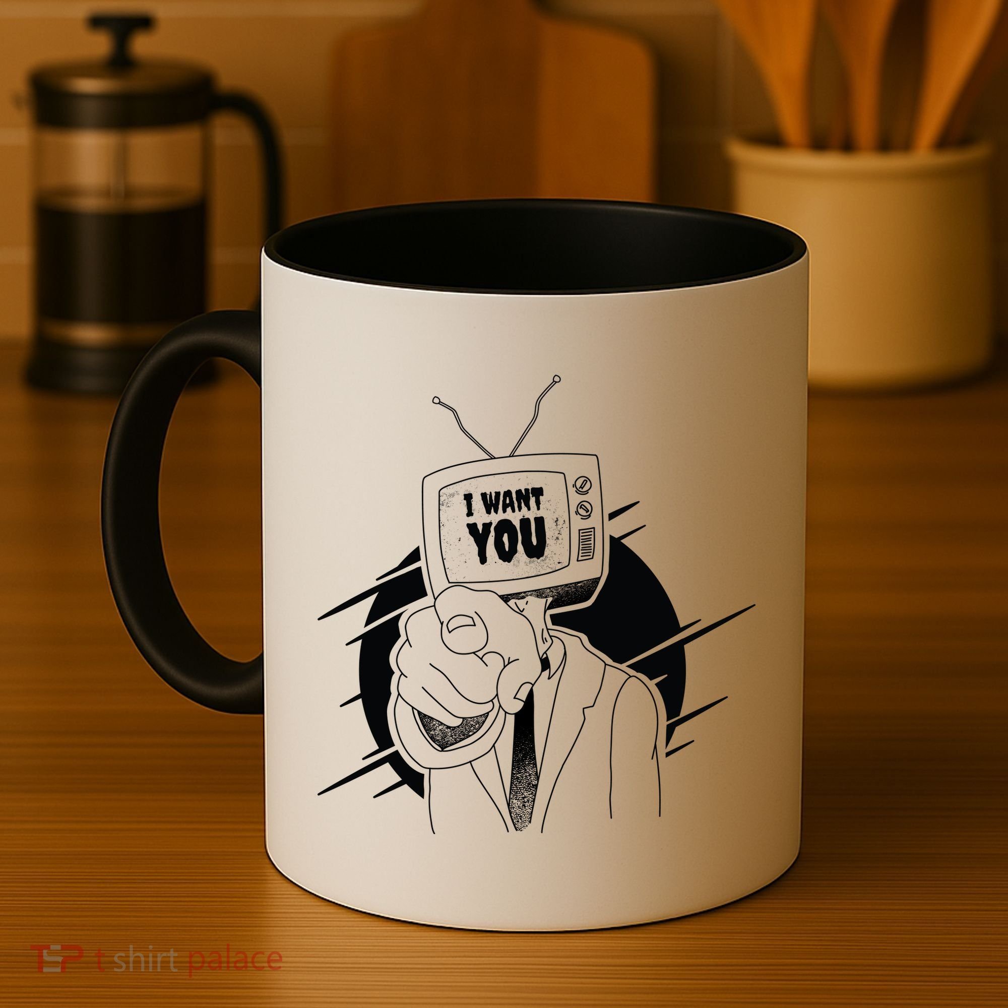 I Want You Television Retro Funny Coffee Mug