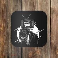 I Want You Television Retro Funny Coaster thumb 0