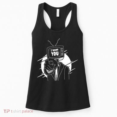 I Want You Television Retro Funny Women's Tank Top