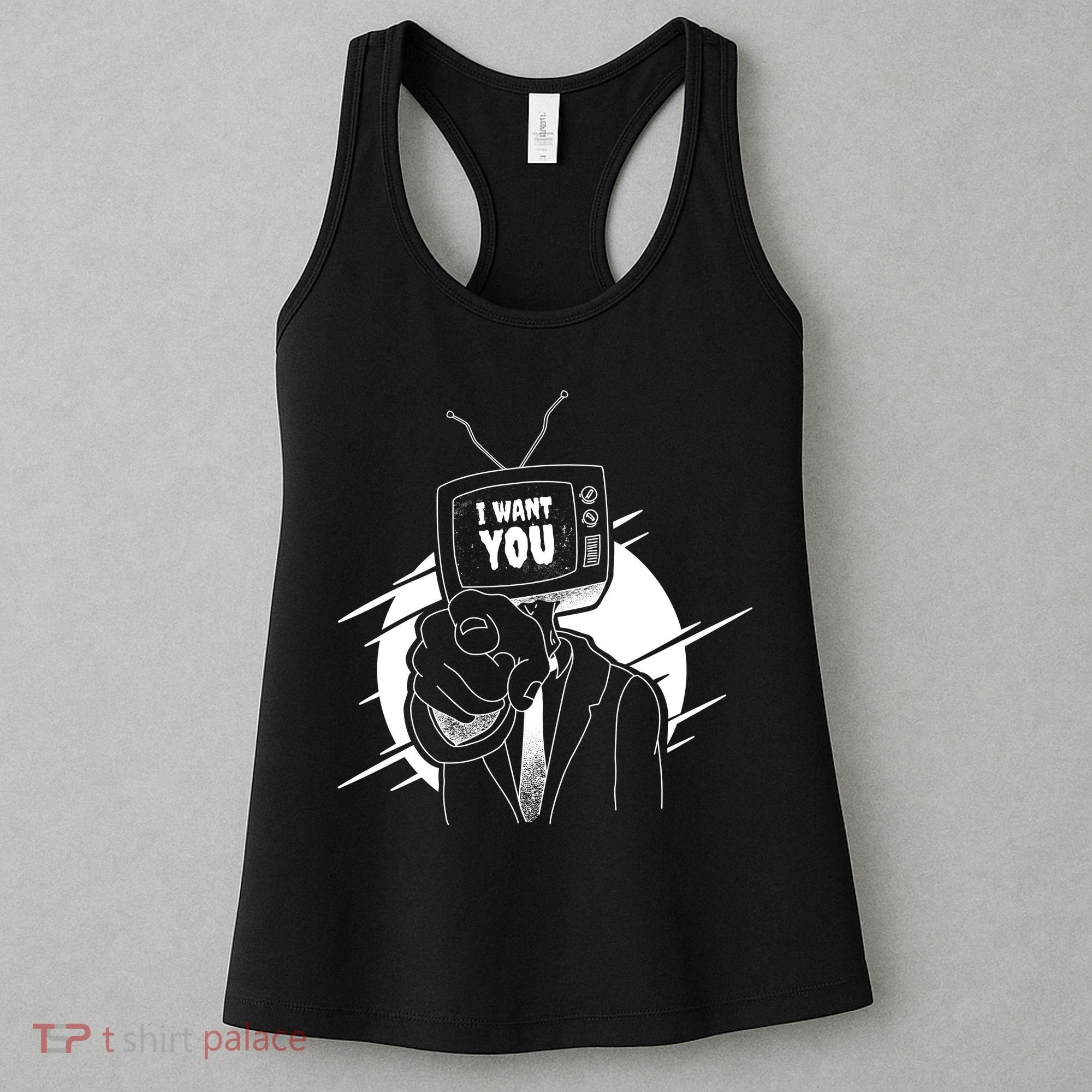 I Want You Television Retro Funny Women's Tank Top