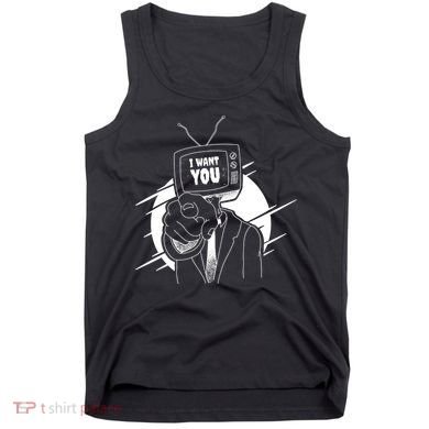 I Want You Television Retro Funny Tank Top