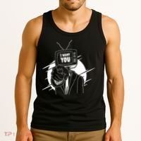 I Want You Television Retro Funny Tank Top thumb 3