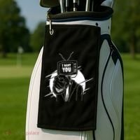 I Want You Television Retro Funny Golf Towel thumb 2