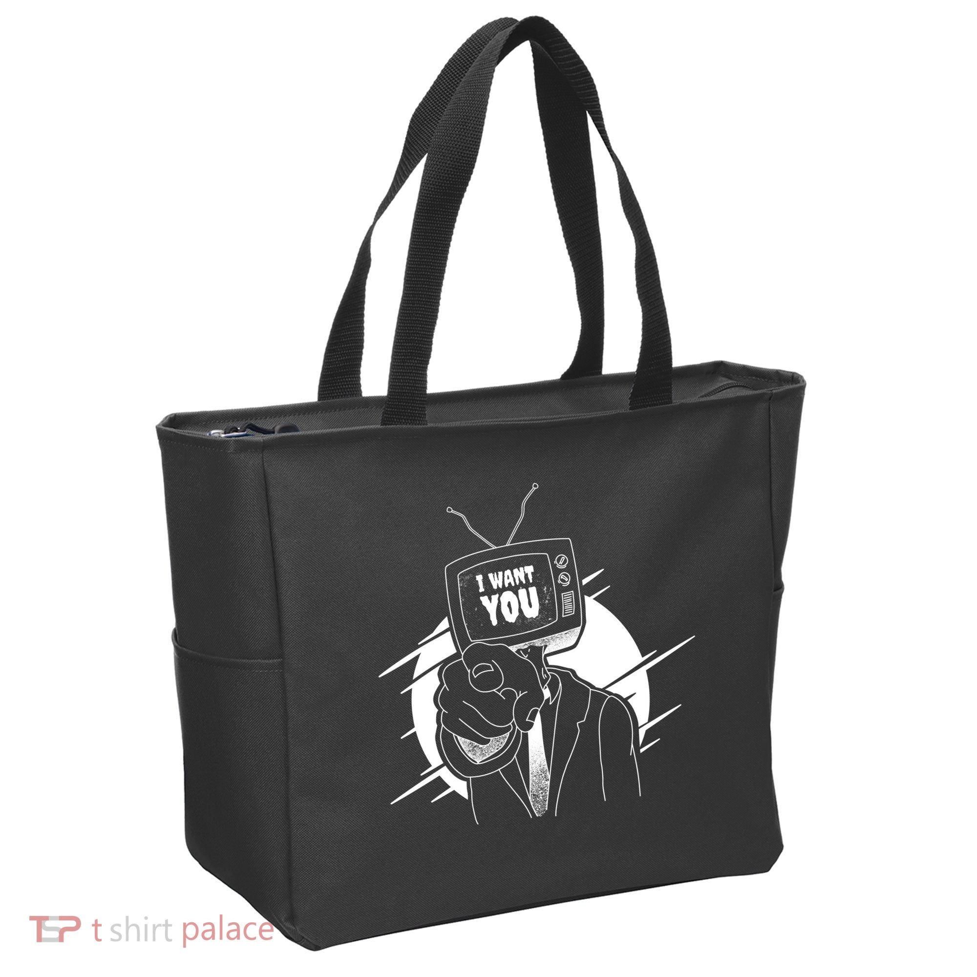 I Want You Television Retro Funny Tote Bag