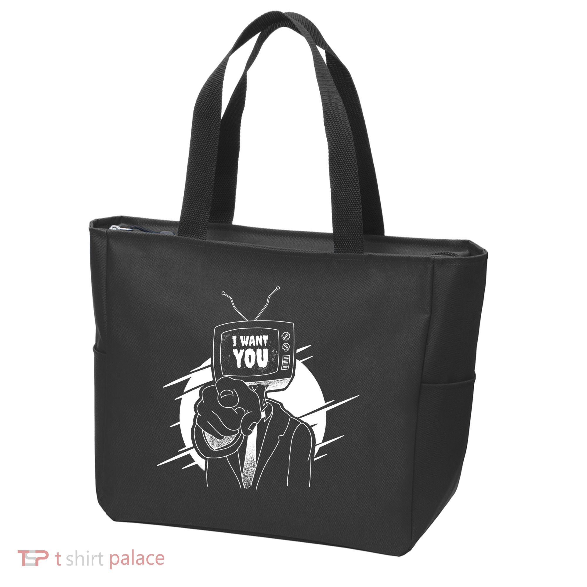 I Want You Television Retro Funny Tote Bag