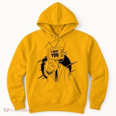 I Want You Television Retro Funny Hoodie