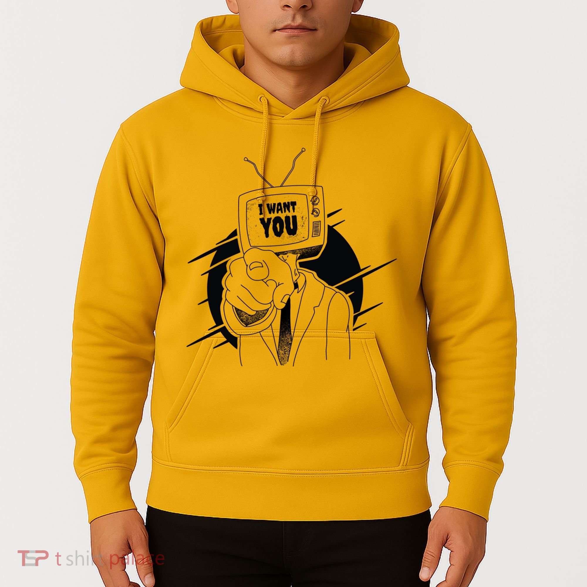 I Want You Television Retro Funny Hoodie