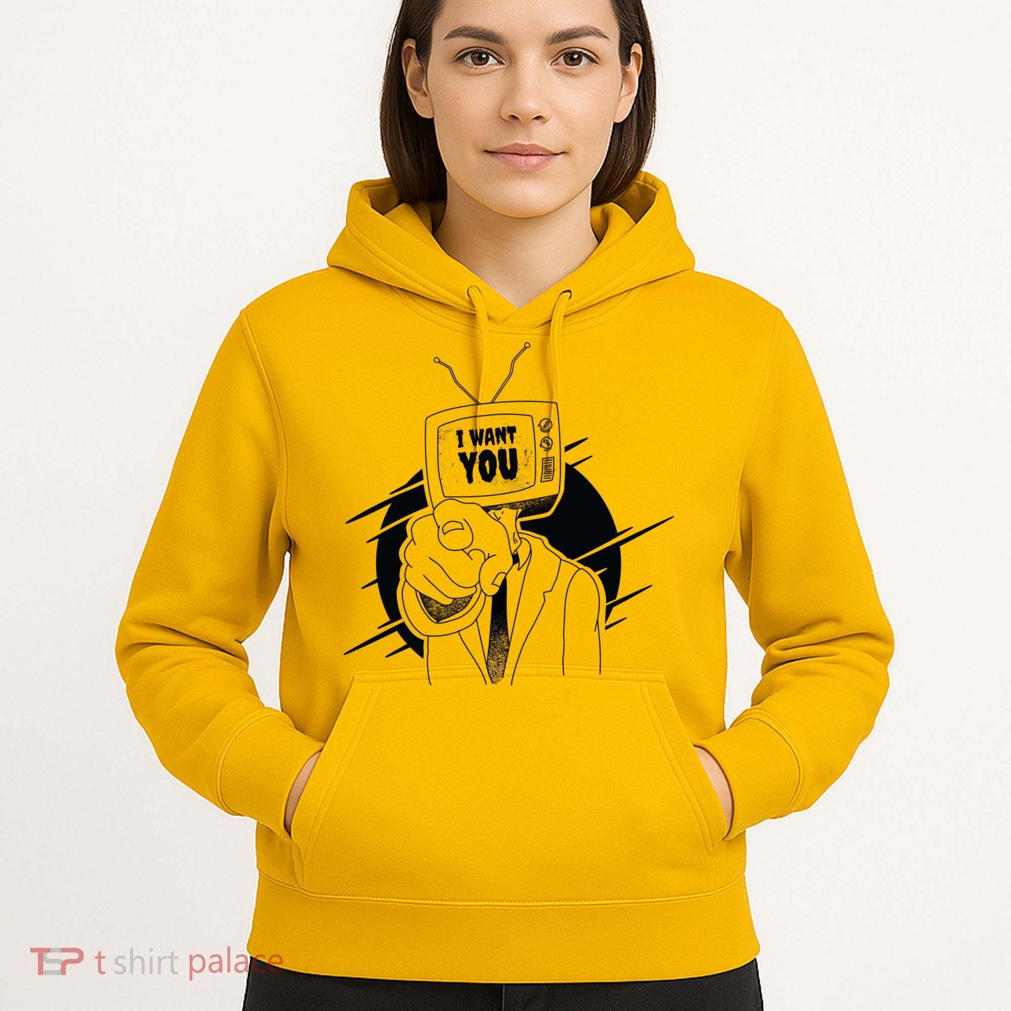 I Want You Television Retro Funny Hoodie