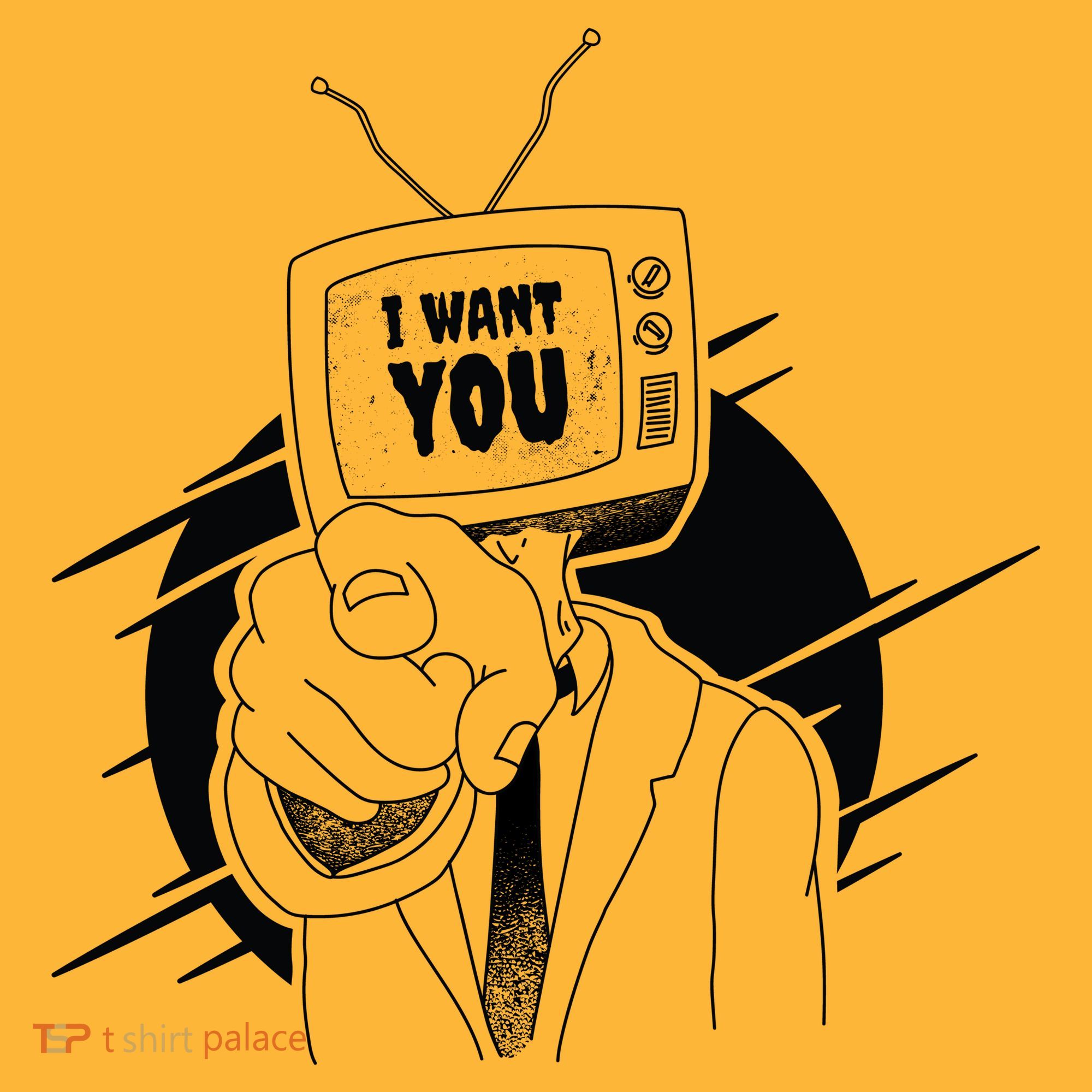 I Want You Television Retro Funny Hoodie