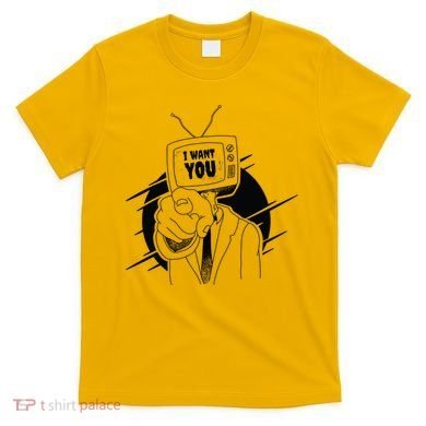I Want You Television Retro Funny T-Shirt