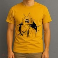 I Want You Television Retro Funny T-Shirt thumb 3