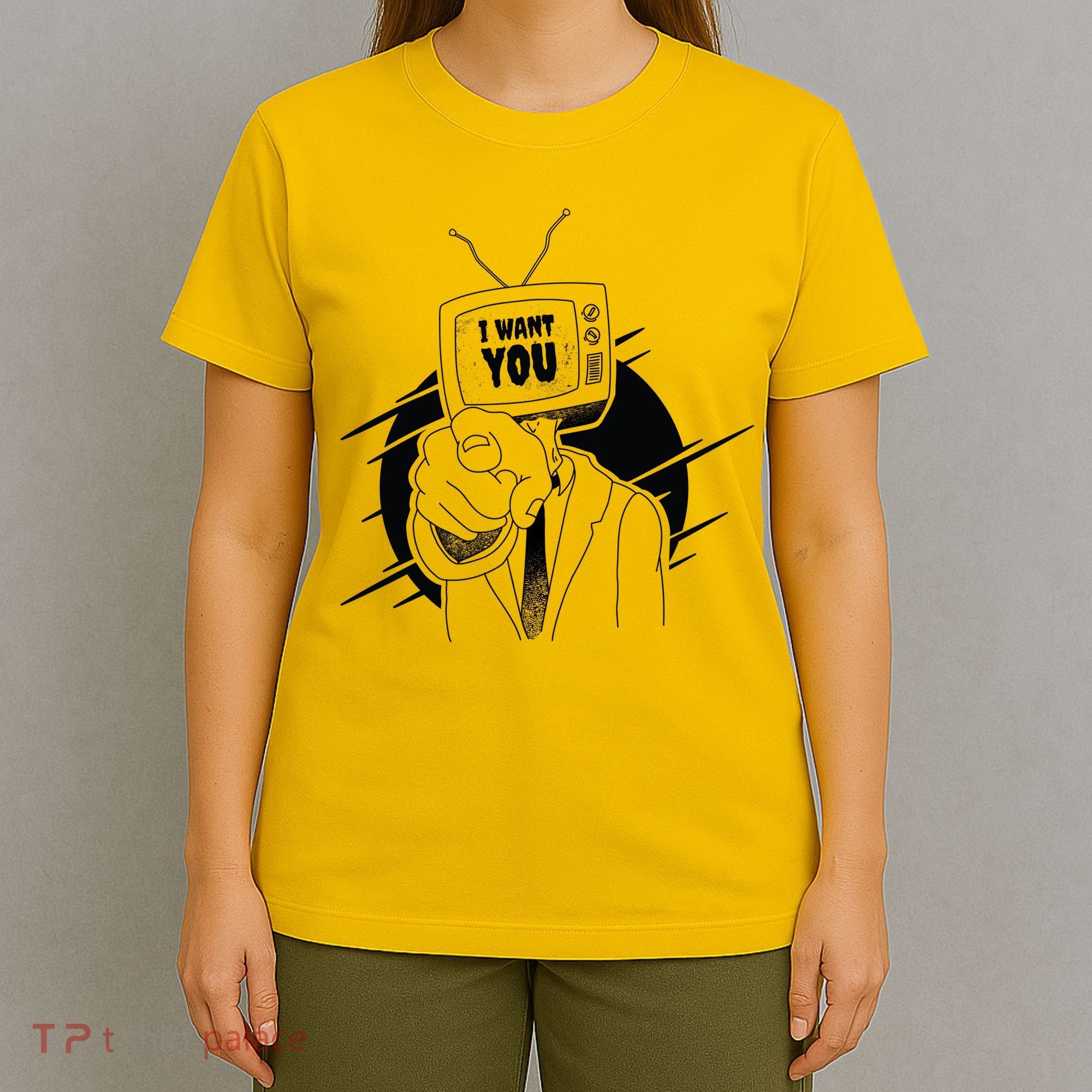 I Want You Television Retro Funny T-Shirt