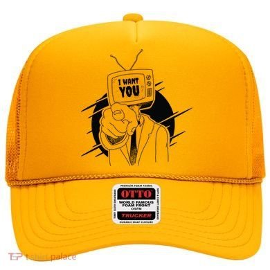 I Want You Television Retro Funny Hat