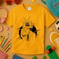 I Want You Television Retro Funny Kids T-Shirt thumb 3