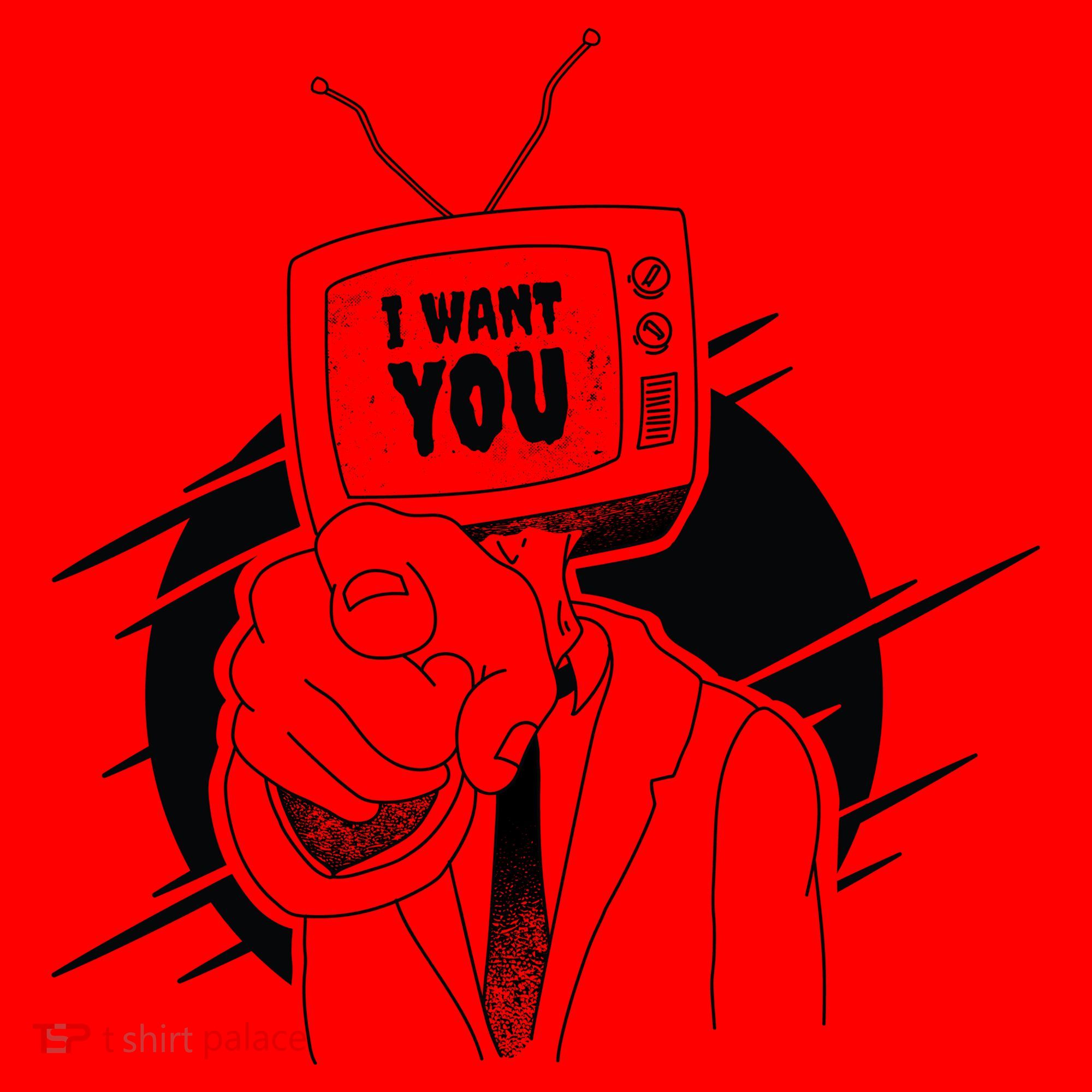 I Want You Television Retro Funny Santa Hat