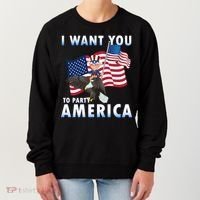 I Want You To Party America Women's Sweatshirt thumb 0