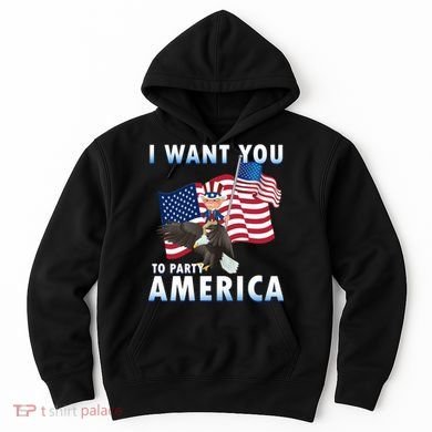 I Want You To Party America Hoodie