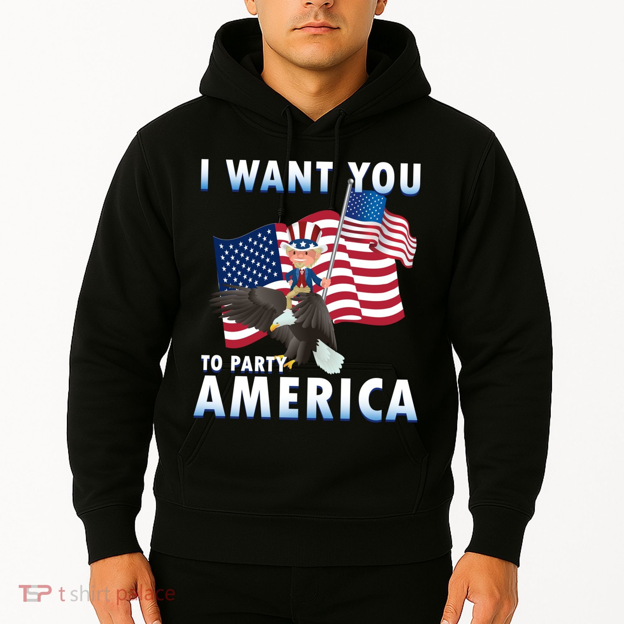 I Want You To Party America Hoodie