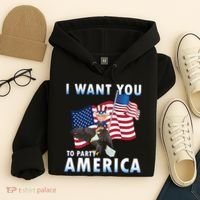 I Want You To Party America Hoodie thumb 4